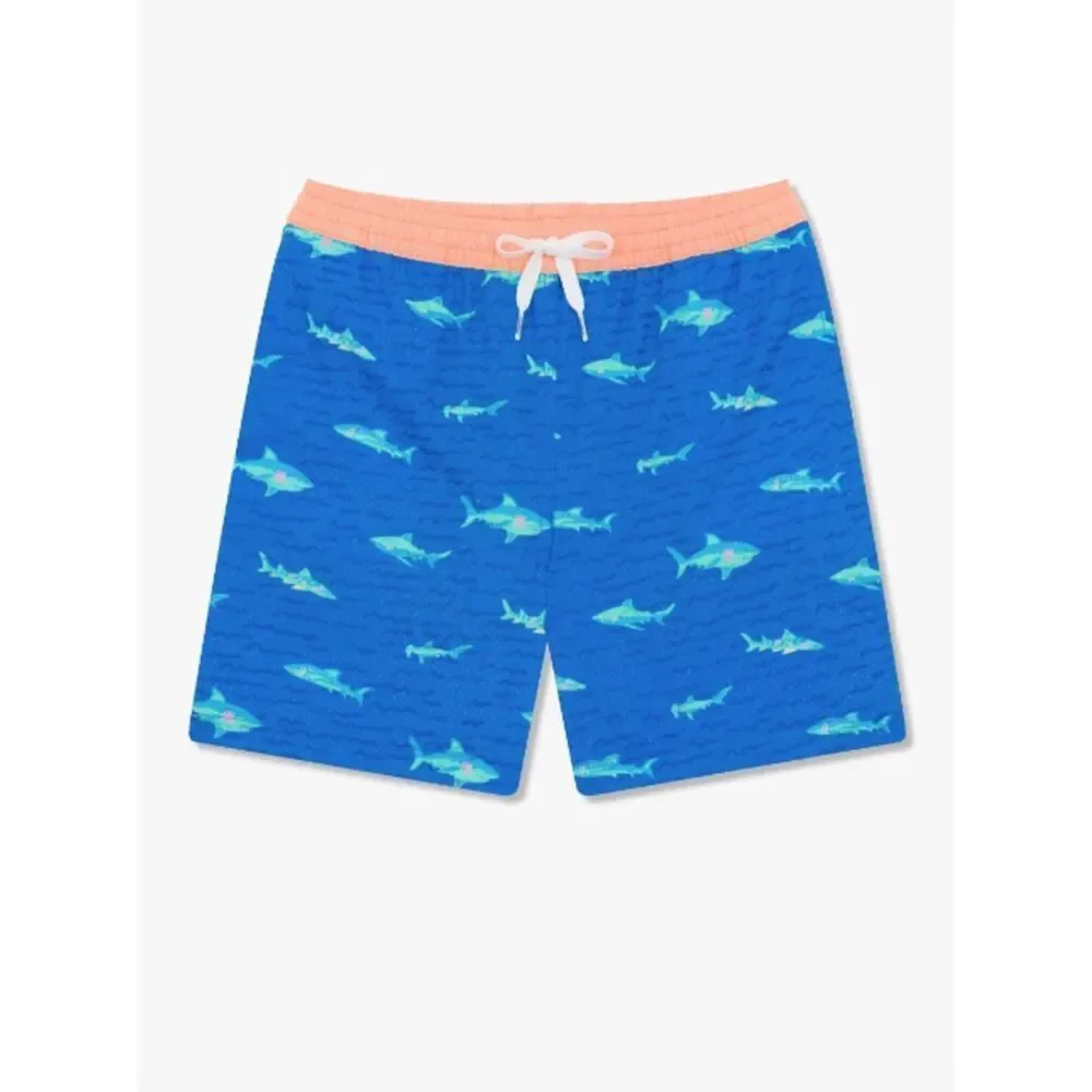 Chubbies The Secret Tides Youth Magic Classic Mesh Lined Swim Trunks Sharks XL